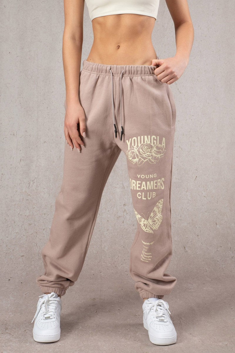 YoungLA W211 Dreamers Joggers Dusty Mauve | 234-GXCZSI