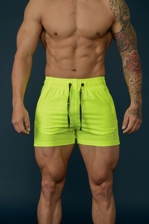 YoungLA 101 Bodybuilding Corta Shorts All Neon | 476-RBTMCN