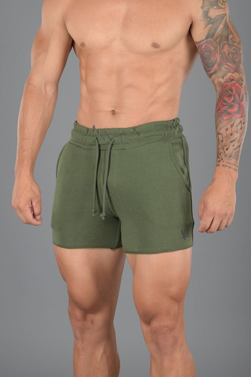 YoungLA 102 Bodybuilding French Terry Shorts Vert | 108-VLYAKP