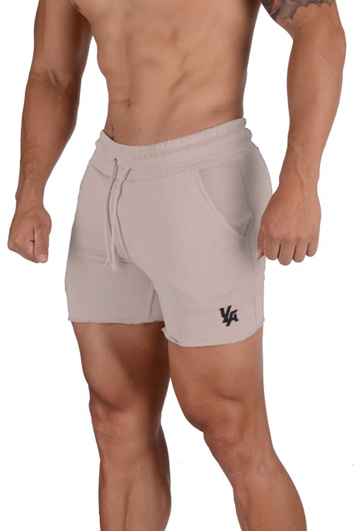 YoungLA 102 Bodybuilding French Terry Shorts Mushroom | 306-MBCPAQ