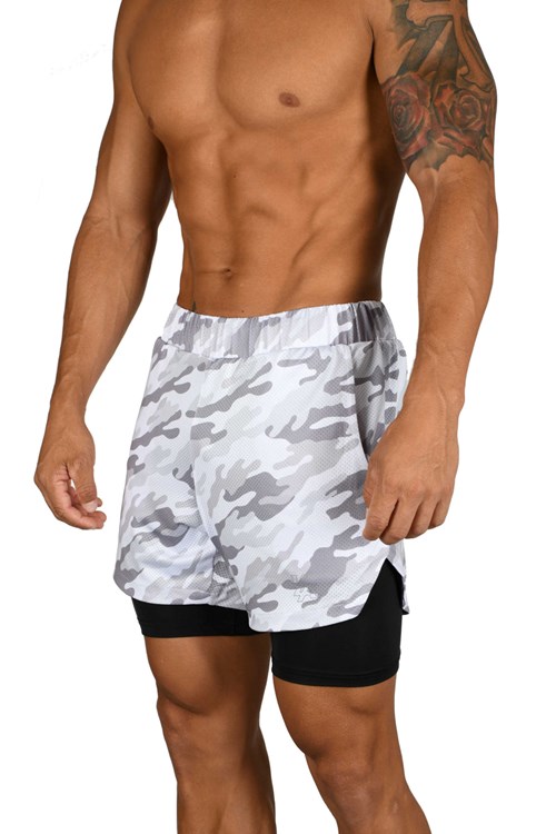 YoungLA 105 Compression Shorts 2.0 Blanche | 896-JDMNFP