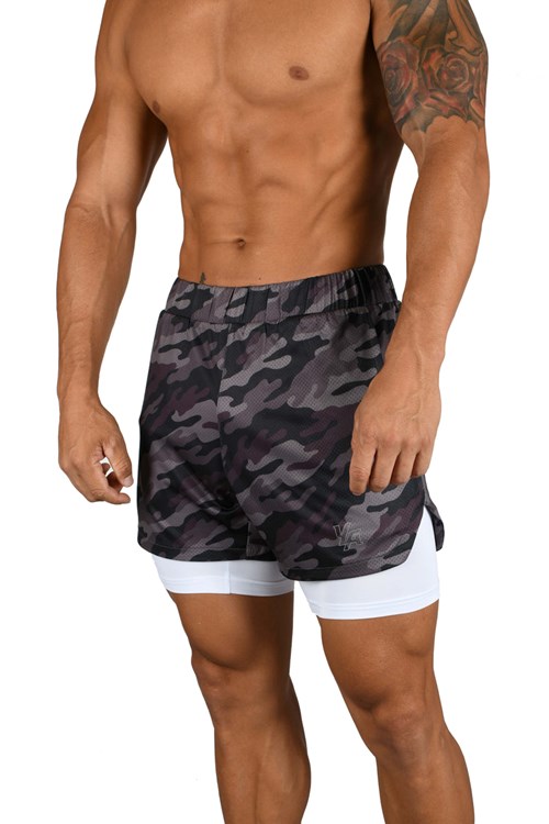 YoungLA 105 Compression Shorts 2.0 Noir | 507-IMXRFB