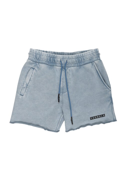 YoungLA 107 Tie Dye Corta Shorts Bleu Lavage | 014-DMGLZU