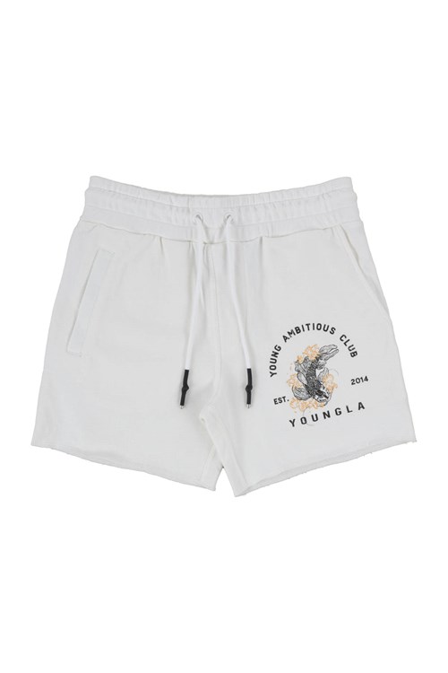 YoungLA 111 Dedication Corta Shorts Blanche | 237-DTWQMR