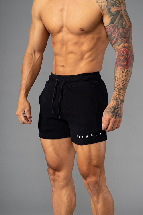 YoungLA 113 The Perfect Corta Shorts Noir | 987-XUNARE