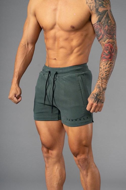 YoungLA 113 The Perfect Corta Shorts Vert | 465-DGSMJT