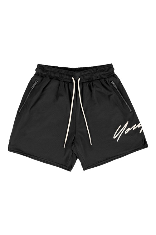 YoungLA 115 Signature Shorts Noir | 702-JRBMVP