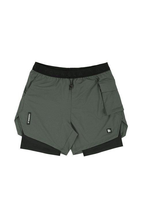 YoungLA 121 Performance Line Compression Shorts Vert | 547-ZGYDQH