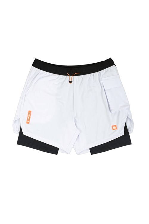 YoungLA 121 Performance Line Compression Shorts Blanche | 602-OVNYMC