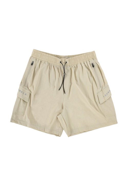 YoungLA 122 The Weekender Shorts Blanche | 639-KVWAMB