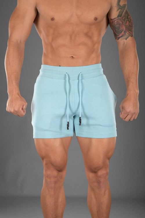 YoungLA 126 Interlock Shorts Bleu | 015-TZSLHF