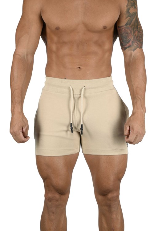 YoungLA 126 Interlock Shorts Cement | 397-BYAKTR