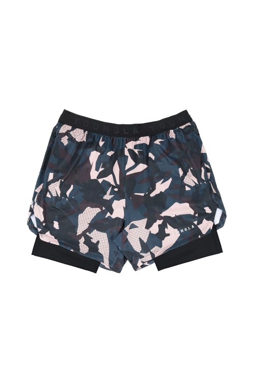 YoungLA 138 Trilogy Camo Compression Shorts Camouflage | 258-ISAGQR