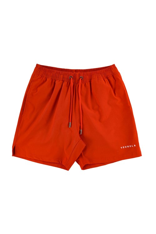 YoungLA 140 Frooty Swim Shorts Chilli | 312-MZURYT