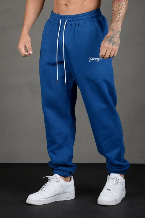 YoungLA 211 For Him Joggers Bleu Royal Bleu | 895-TRYMSE