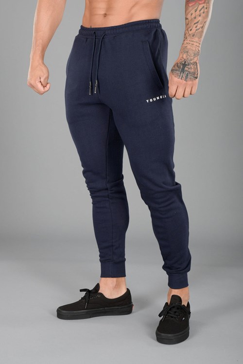 YoungLA 213 Elite Joggers Bleu Marine | 819-KVSOFT