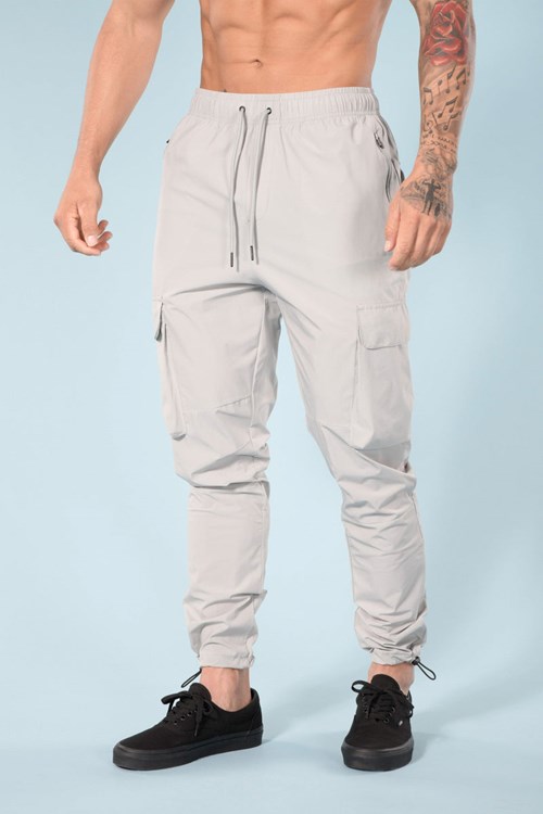 YoungLA 218 Travel Cargo Joggers Grise Clair | 058-UDOWKL