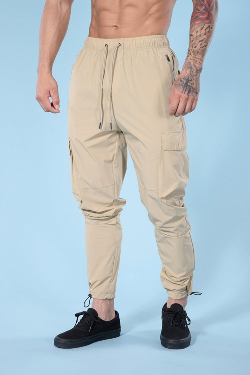 YoungLA 218 Travel Cargo Joggers Tan | 568-MGJXDE