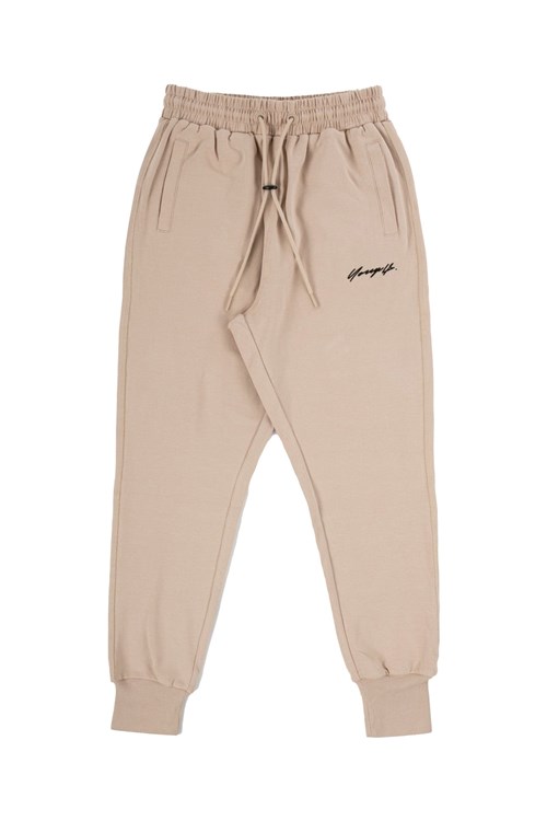 YoungLA 228 Cloud Joggers Beige | 610-WGMBVC