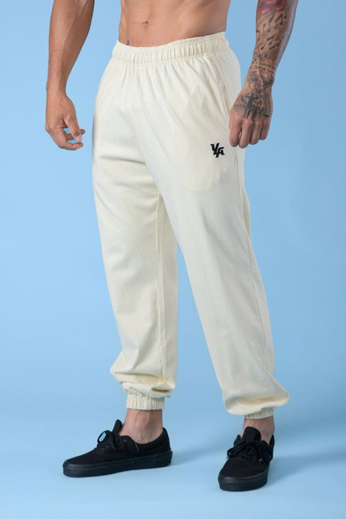 YoungLA 231 Pump Cover Joggers Off-White | 509-STZNMQ