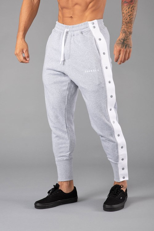 YoungLA 235 - 90s Tear Away Joggers Grise | 945-EBWZQA