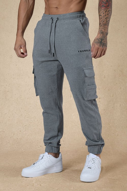 YoungLA 240 Cloud Rambo Joggers Grise | 257-MNSORF