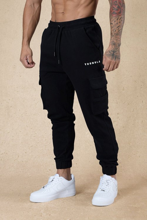 YoungLA 240 Cloud Rambo Joggers Noir | 456-GAPRSV