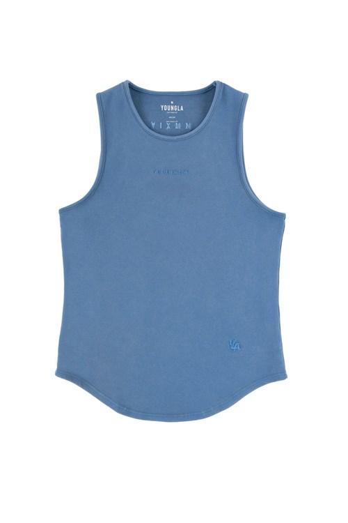 YoungLA 301 EXCELLENCE Tanks Bleu Lavage | 482-SUKEPX