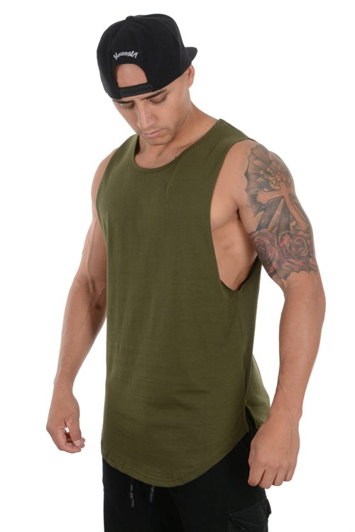 YoungLA 308 Muscle Tanks Vert Olive | 590-TZCMAL