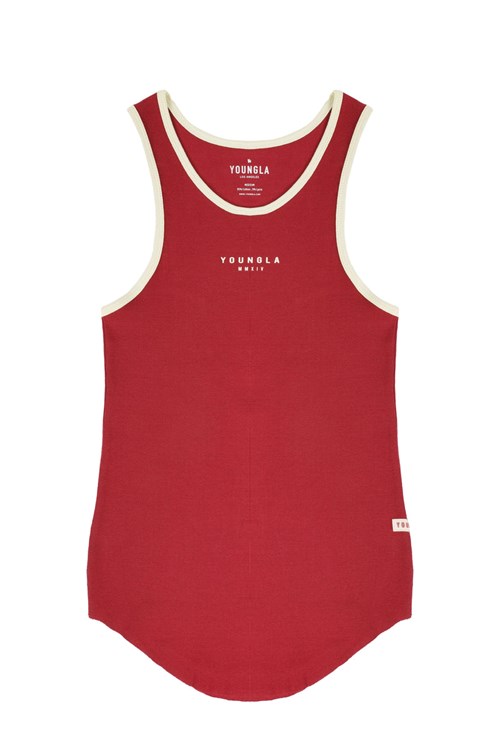 YoungLA 313 Rocket Rib Tanks Rouge | 581-ZHLXDC