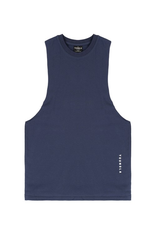 YoungLA 317 Delt Tanks Bleu Marine | 365-PZWHUS