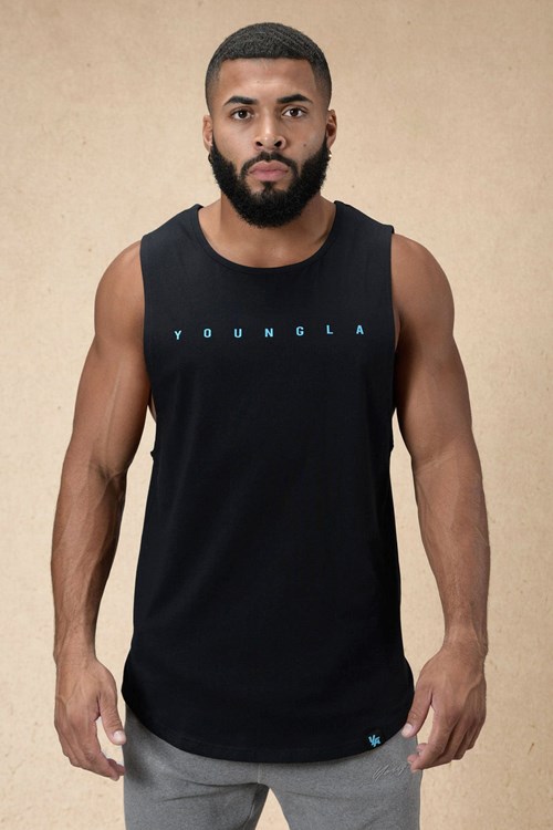 YoungLA 332 Infinity Muscle Tanks Noir | 976-VCLKNZ