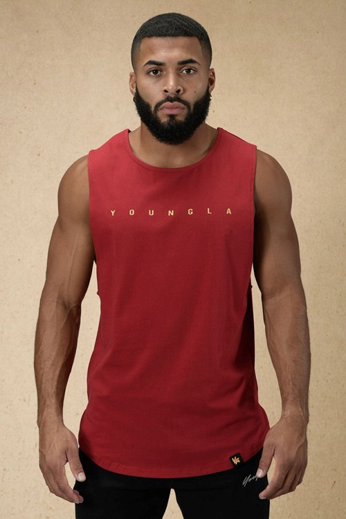 YoungLA 332 Infinity Muscle Tanks Rouge | 049-BVJGAK