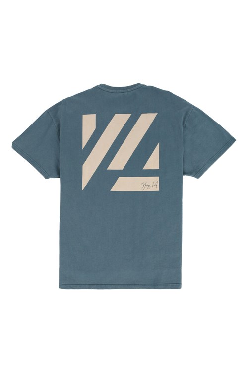 YoungLA 413 Oversized Bloc Shirts Teal Washed | 794-KIDMHO