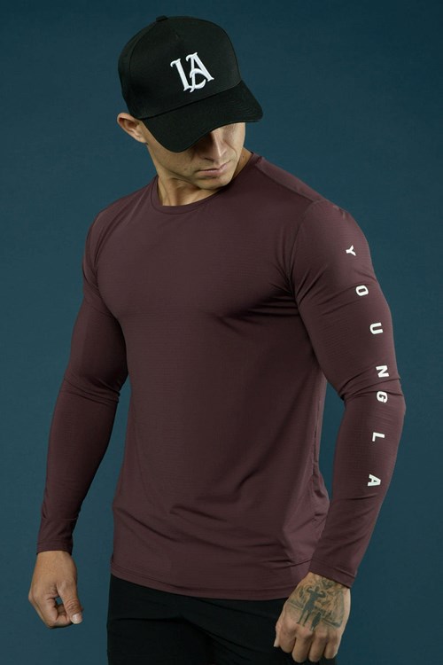 YoungLA 424 Zephyr Compression Long Sleeves Marooned | 415-MGIKHR