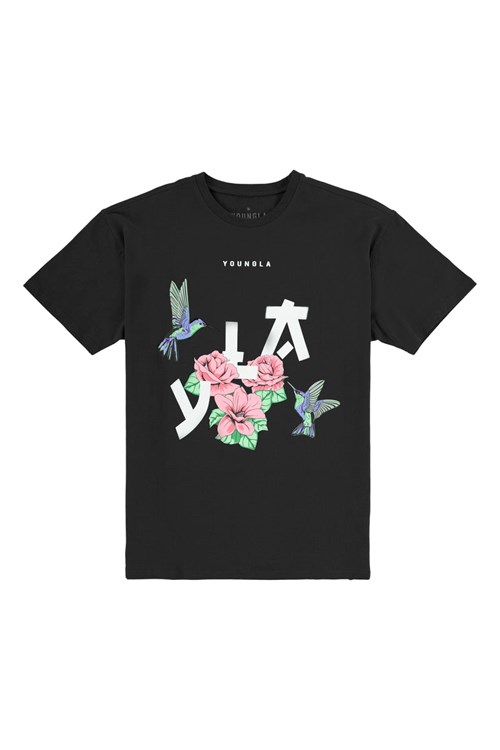 YoungLA 433 The Zen Tees Noir | 872-UYOJQB