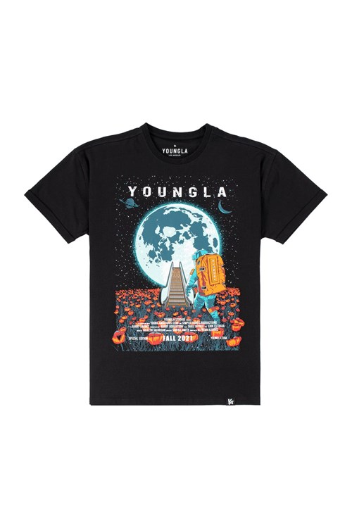 YoungLA 438 Motion Picture Tees Moon Escalator | 501-CMIUNQ