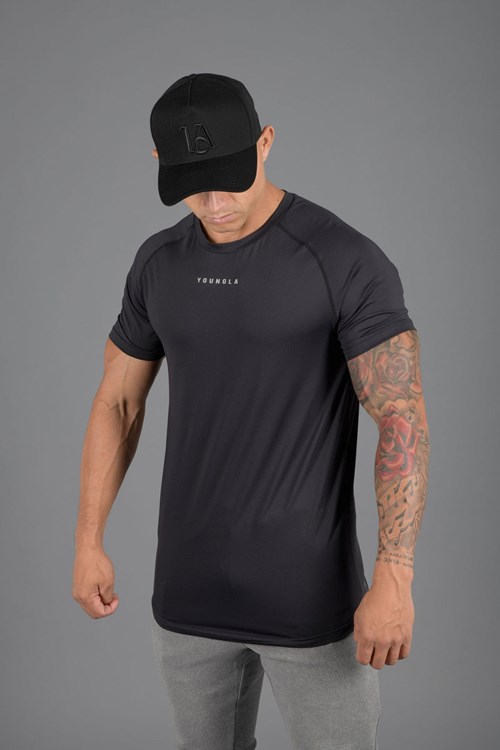 YoungLA 440 Performance Line Corta Sleeve Shirts Noir | 809-WACKGZ