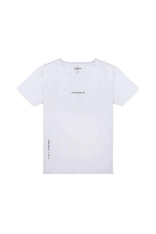 YoungLA 447 Larges neck Raw Cut Tee Blanche | 539-ELUOIT