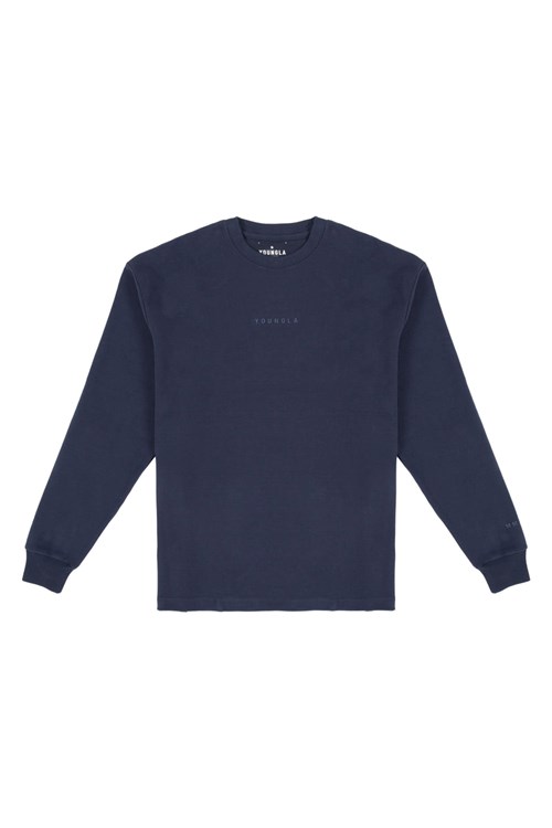 YoungLA 450 Cloud Foam Long Sleeves Bleu Marine | 036-OHKQAE