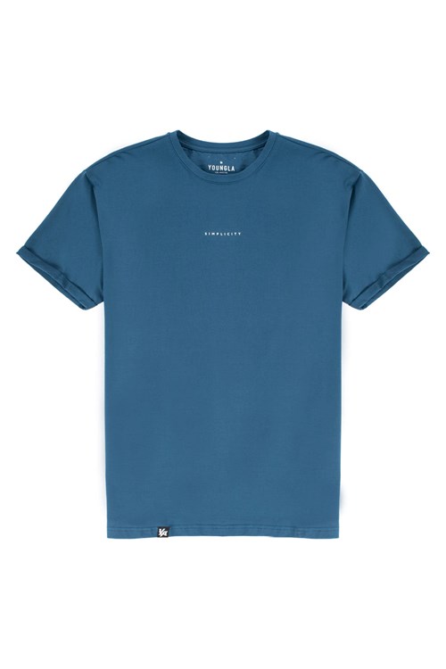 YoungLA 456 Simplicity Tees Teal | 821-LUAEOI