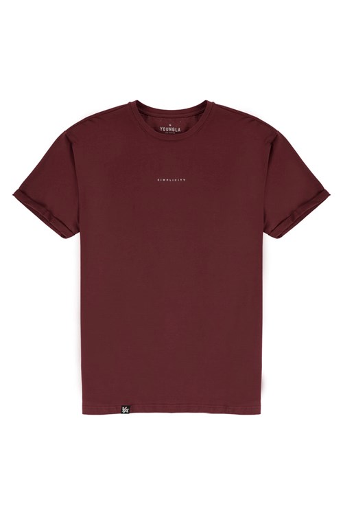 YoungLA 456 Simplicity Tees Wine | 109-BQJCZY