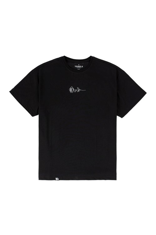 YoungLA 461 Legere Feather Tees Noir | 968-XLQMVT