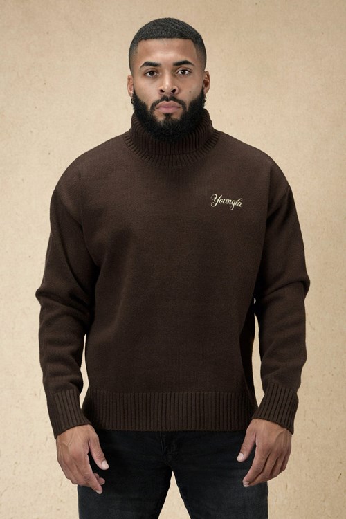 YoungLA 512 Royalty Sweaters Hot Fudge | 130-ROEQUN