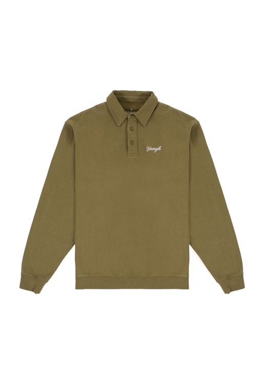 YoungLA 517 The Modern Polo Vert Olive | 291-RJKEYO