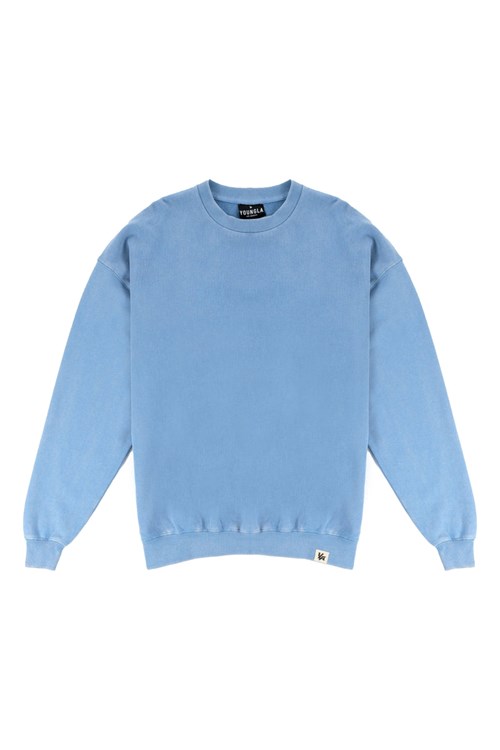 YoungLA 530 Gin N Juice Oversized Crewnecks Bleu Lavage | 670-BYKUFT