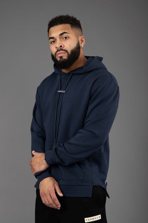 YoungLA 542 Pro-Tech hoodies Bleu Marine | 582-NOLWIE