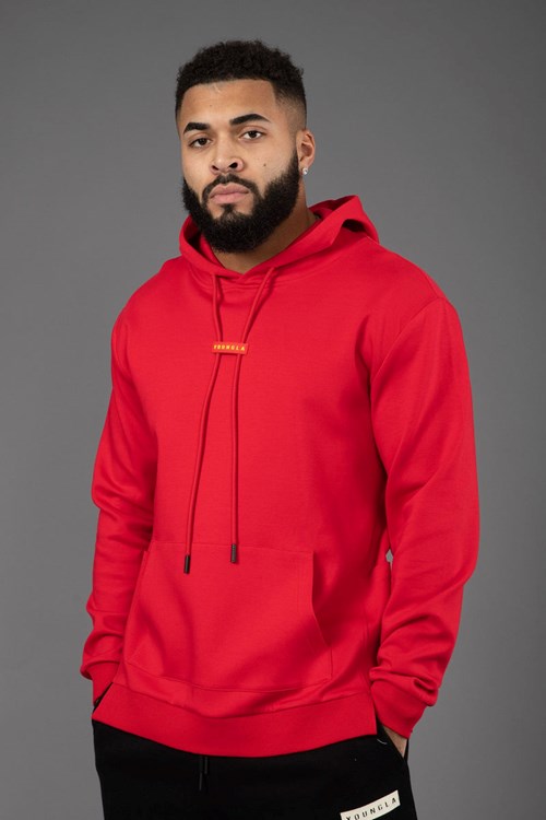 YoungLA 542 Pro-Tech hoodies Rouge | 234-YTGZLP