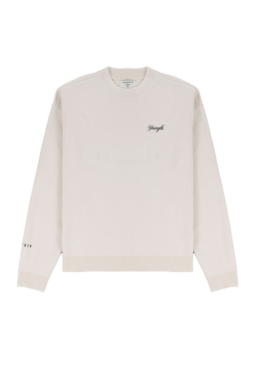 YoungLA 543 Essex Sweaters Off-White | 039-GSRFAO