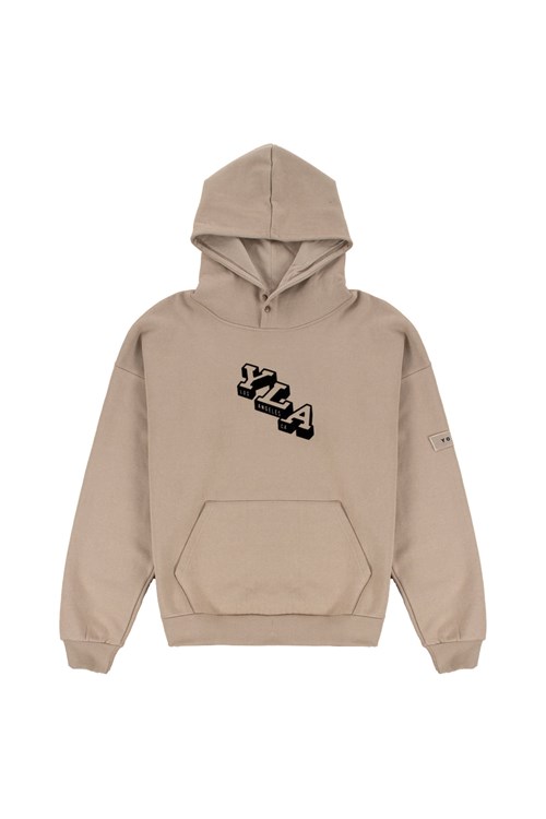 YoungLA 551 Campus Hoodies Latte | 359-ZPWFXO